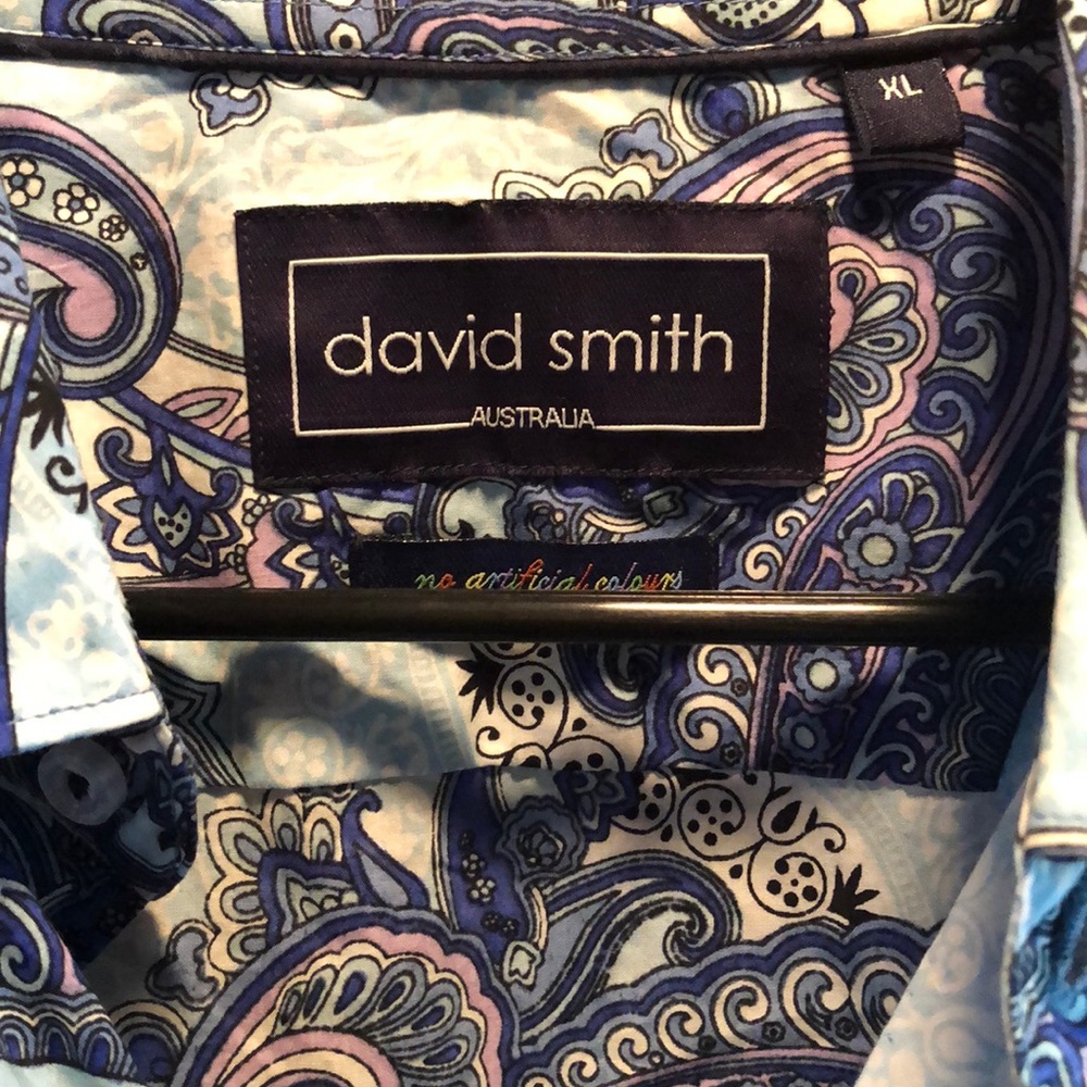 David smith men’s dress shirt.